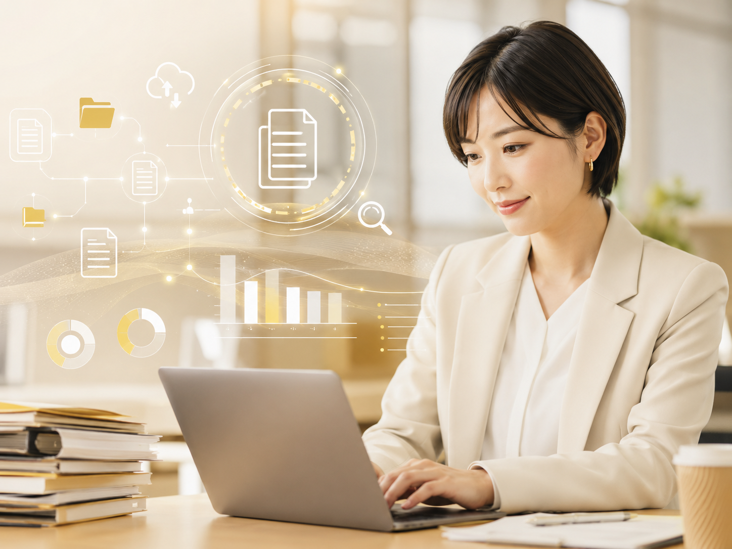 生成AIを活用したバックオフィス業務のイメージ
